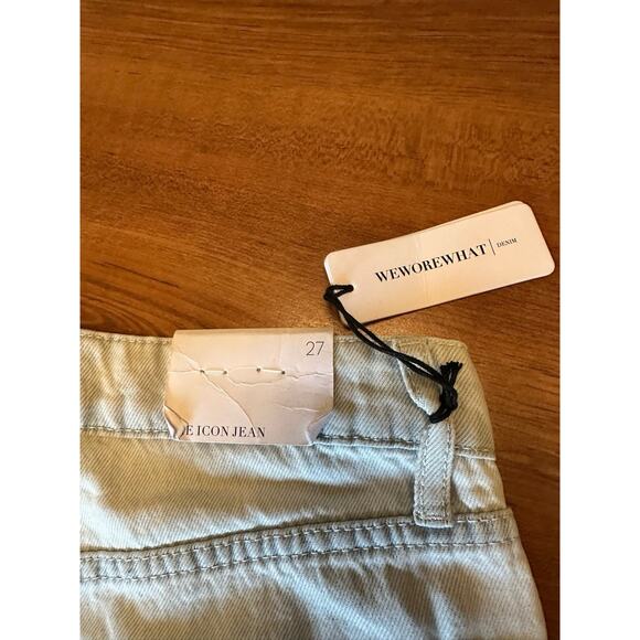 WeWoreWhat‎ Denim The Icon Jean Size 27 Light Wash High Rise Straight Leg - Picture 3 of 9